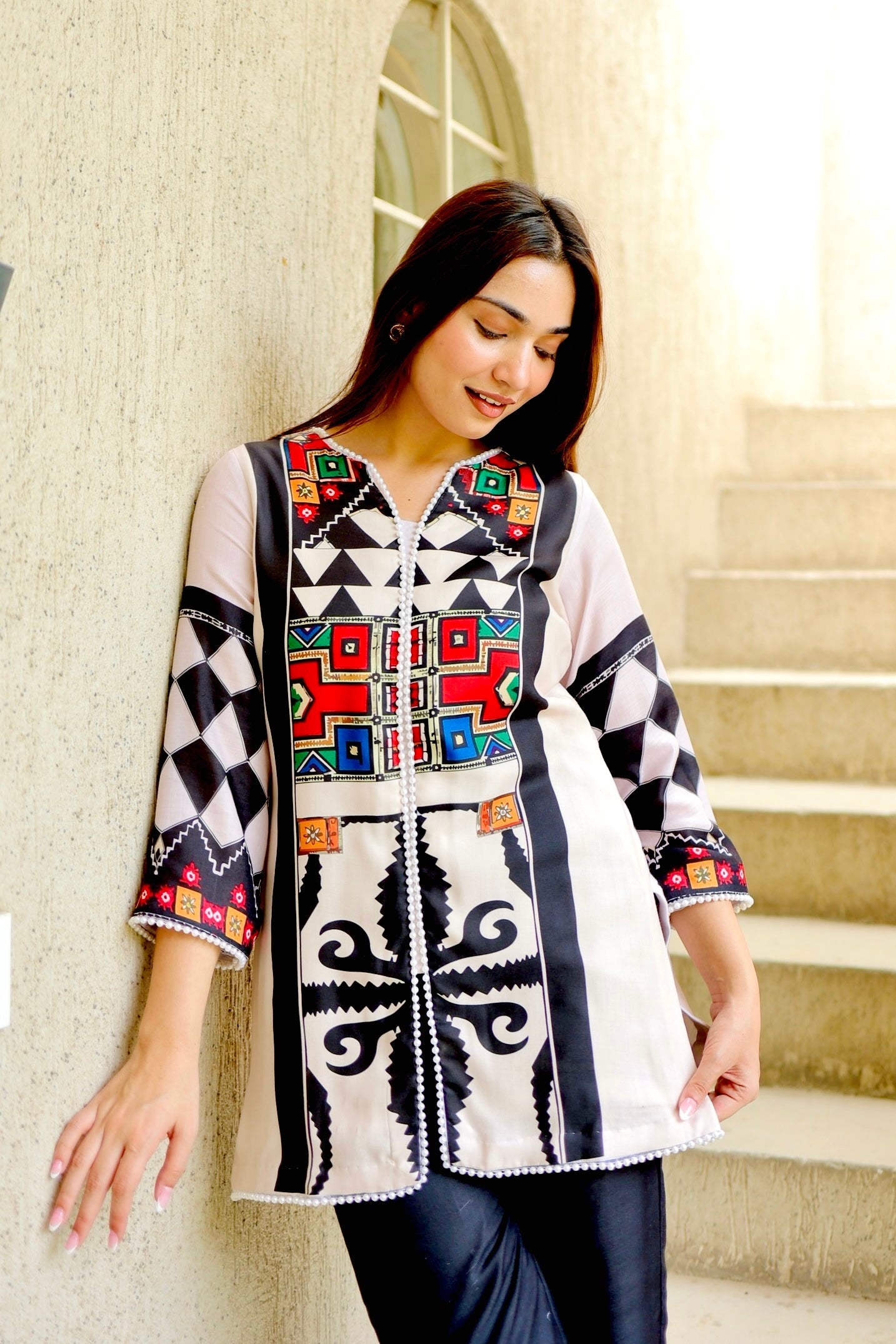 Abstract Aura Kurta Set