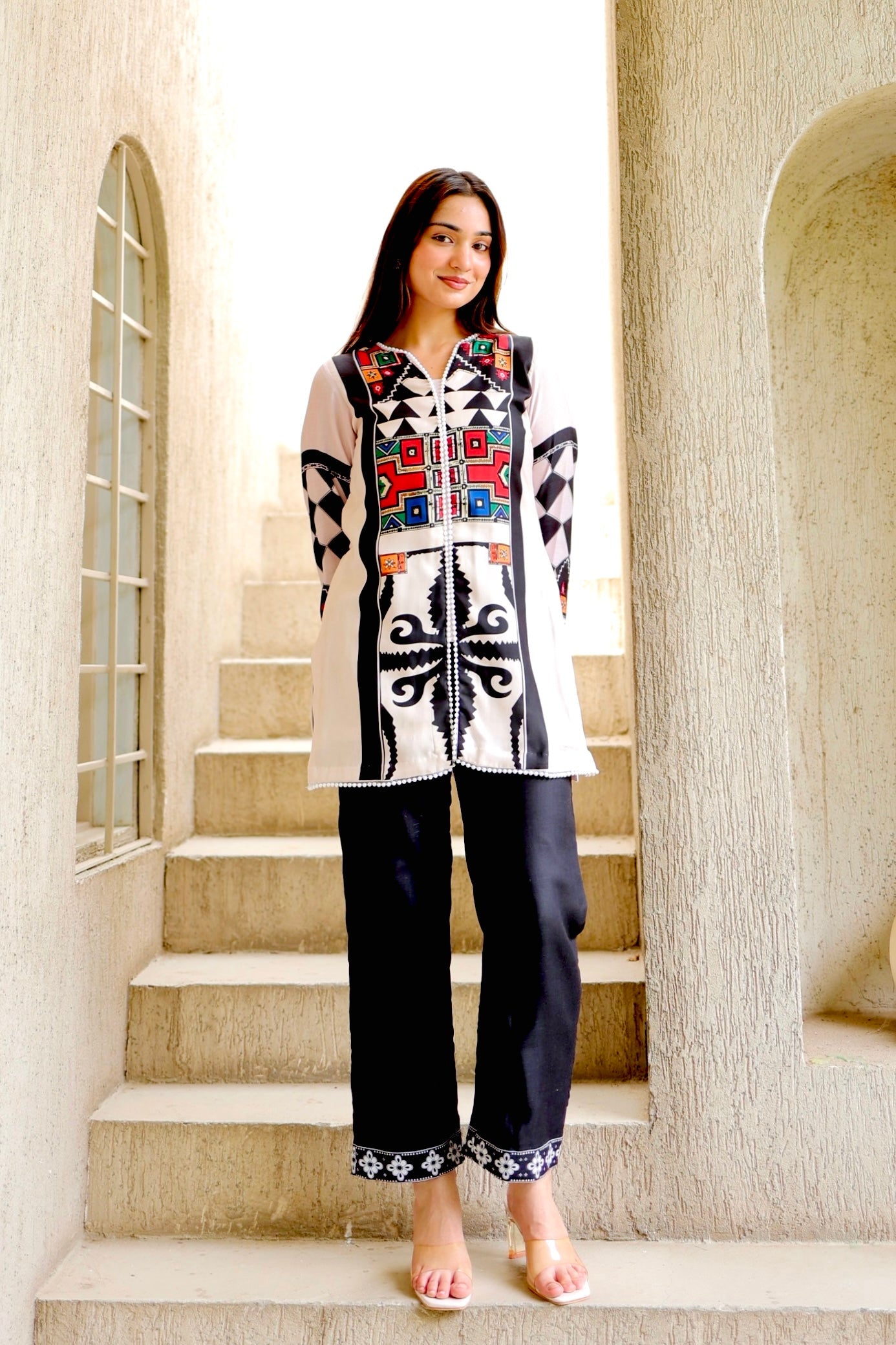 Abstract Aura Kurta Set