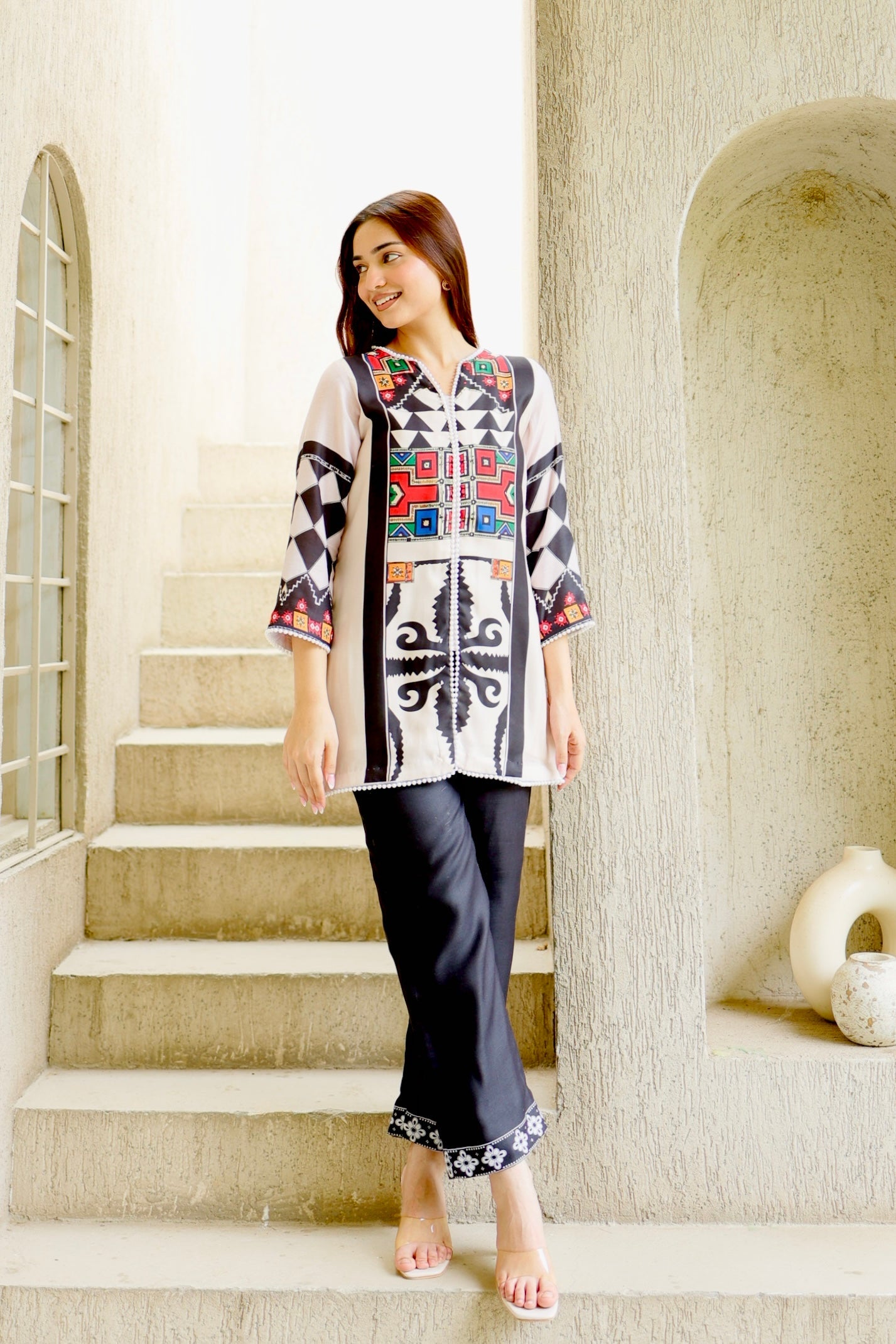 Abstract Aura Kurta Set