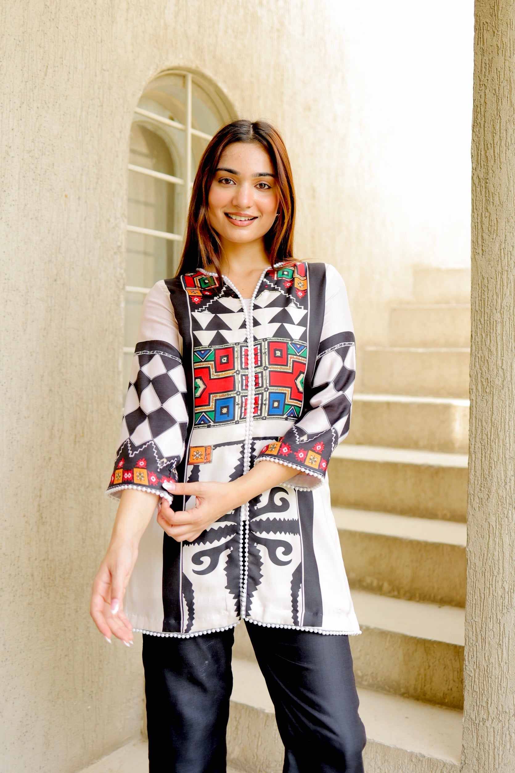 Abstract Aura Kurta Set