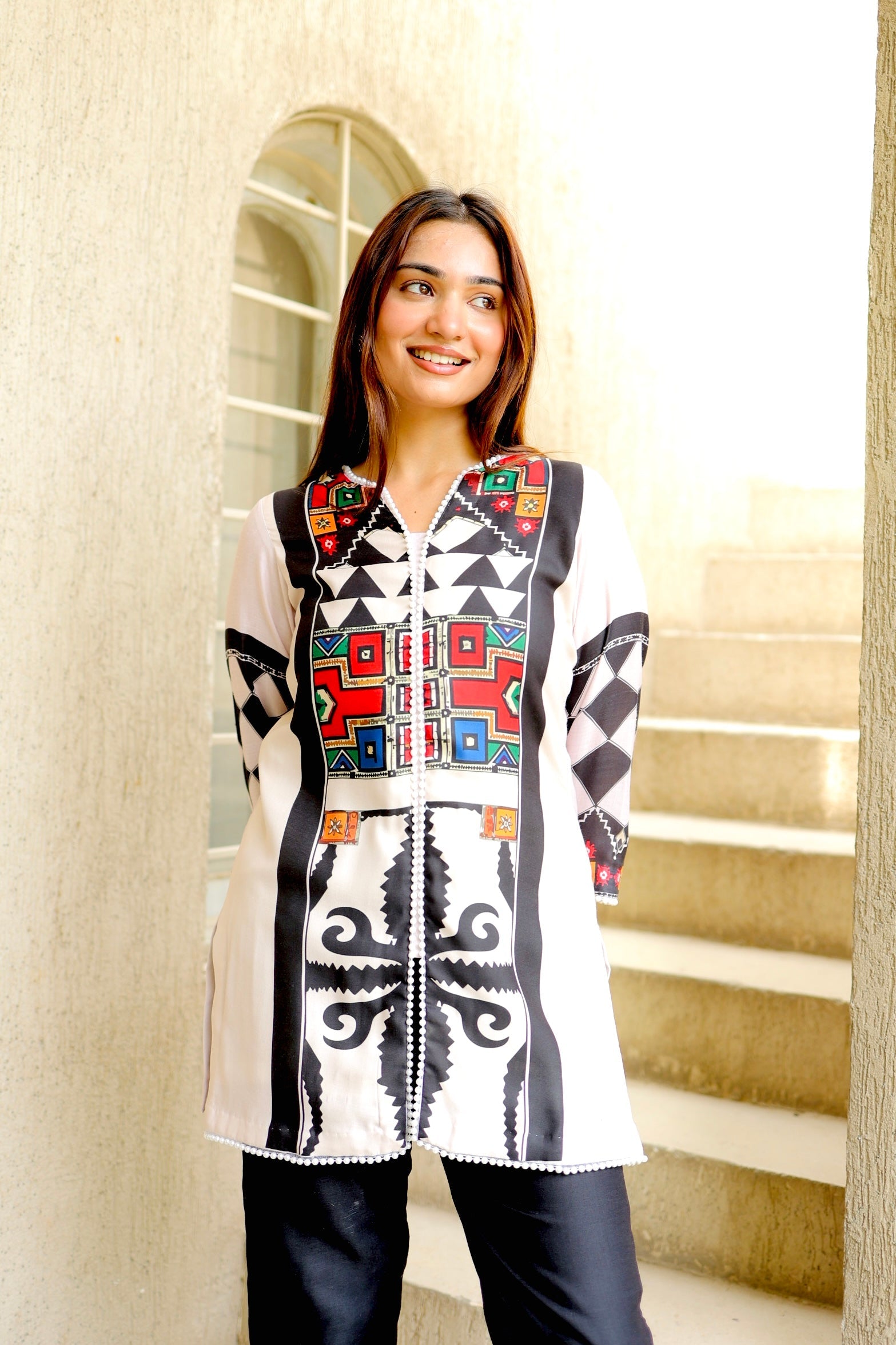 Abstract Aura Kurta Set