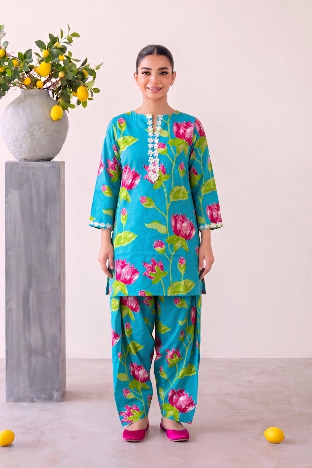 Mimosa Pure Cotton Farshi Salwar Set