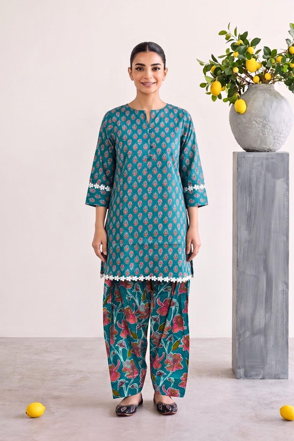 Curacao Pure Cotton Farshi Salwar Set