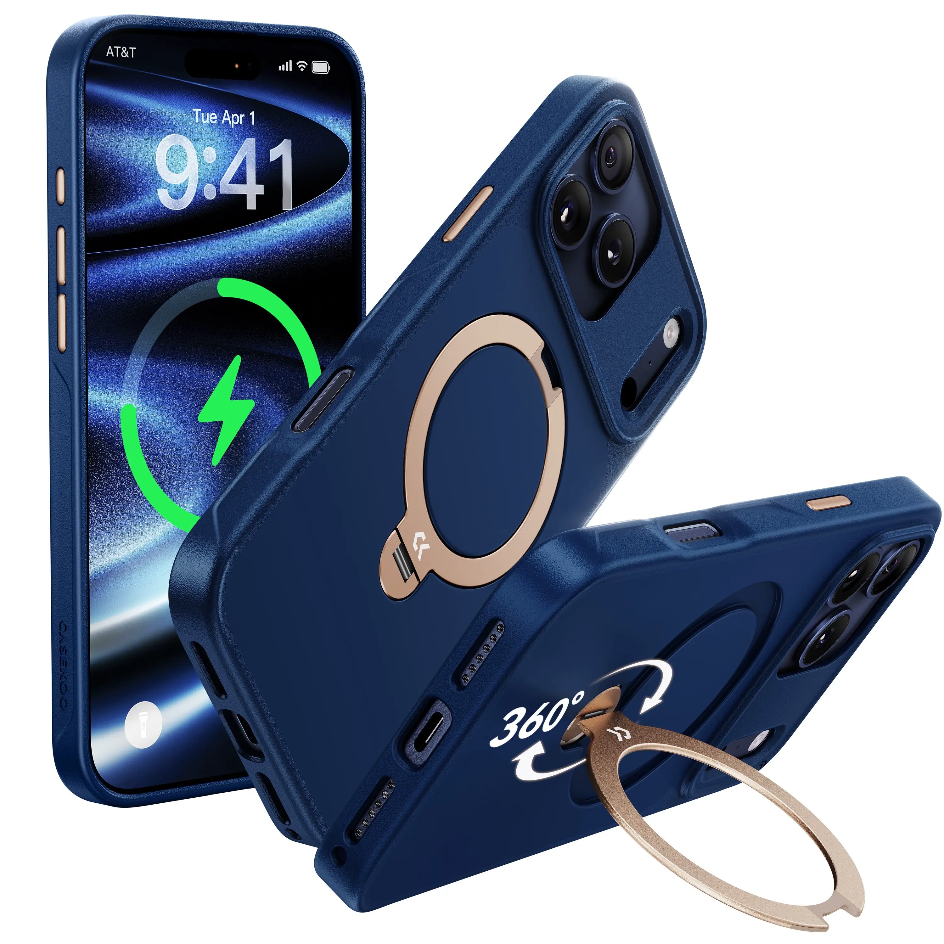 CASEKOO StandKOO Frost Case – Contrast Color Design-CASEKOO