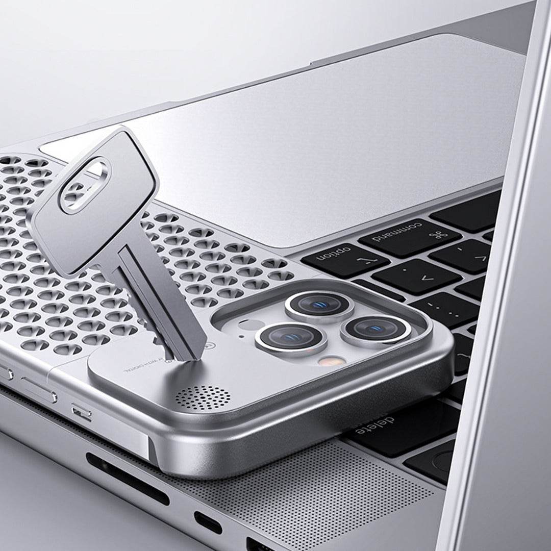 iPhone 14 Series Aero Mesh Â® Metallic Hybrid Case