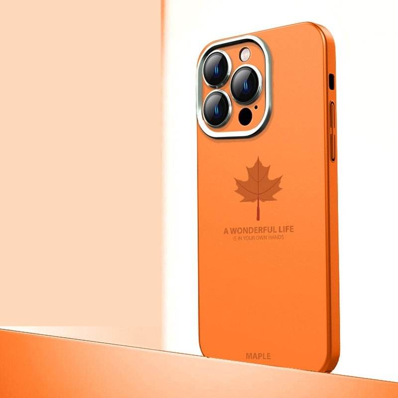 iPhone 14 Series Autumn Radiance Maple Leaf Matte Case