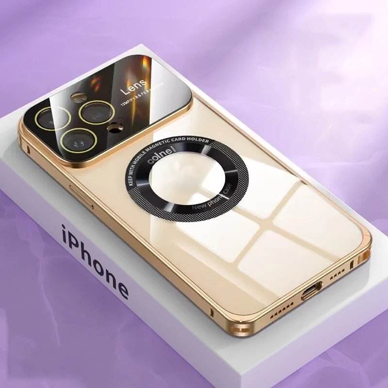 iPhone 14 Series Deluxe Metallic Frame Case