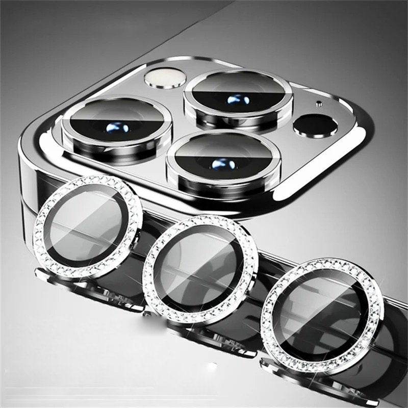 iPhone 15 Series Glitter Diamond Camera Lens Protector