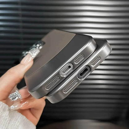 iPhone Series Premium Titanium Paint Dual Tone Case