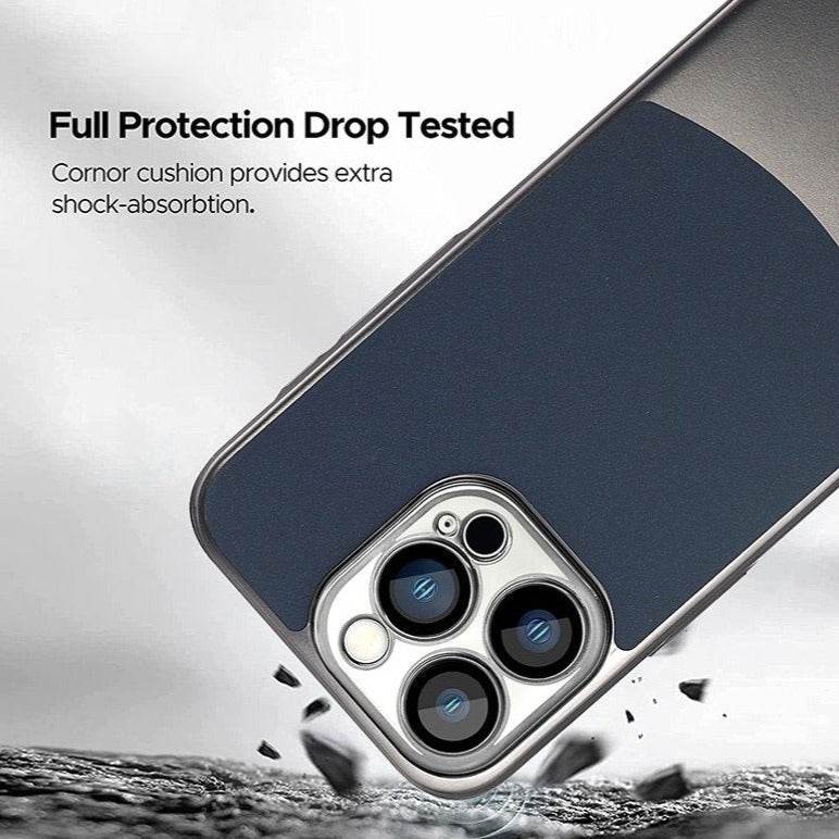 iPhone Series Premium Titanium Paint Dual Tone Case