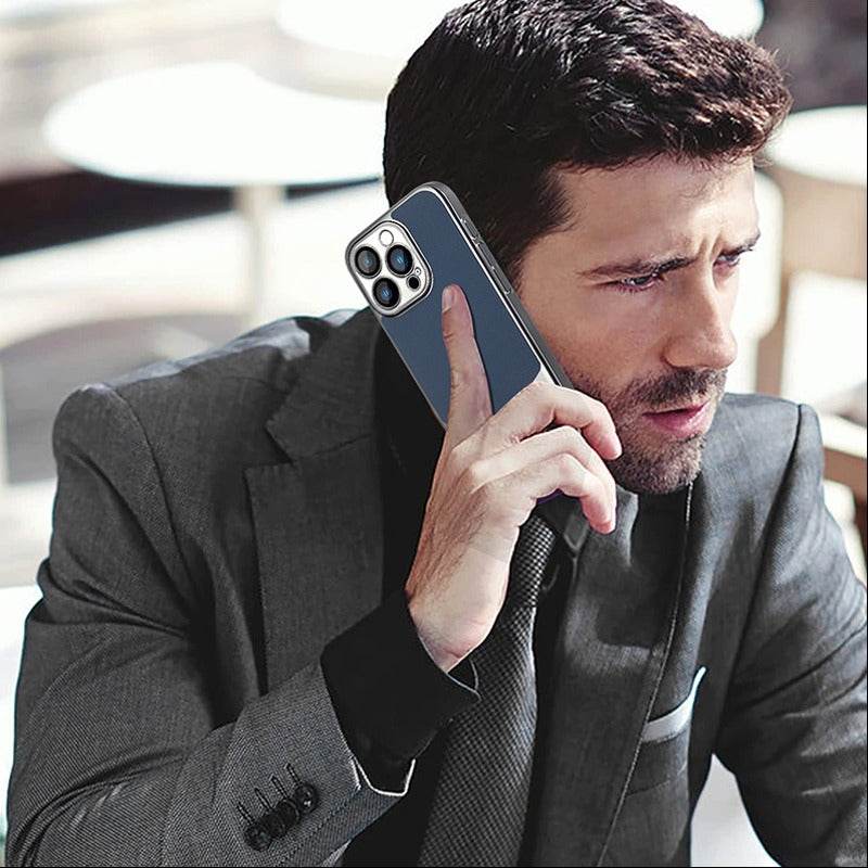 iPhone Series Premium Titanium Paint Dual Tone Case