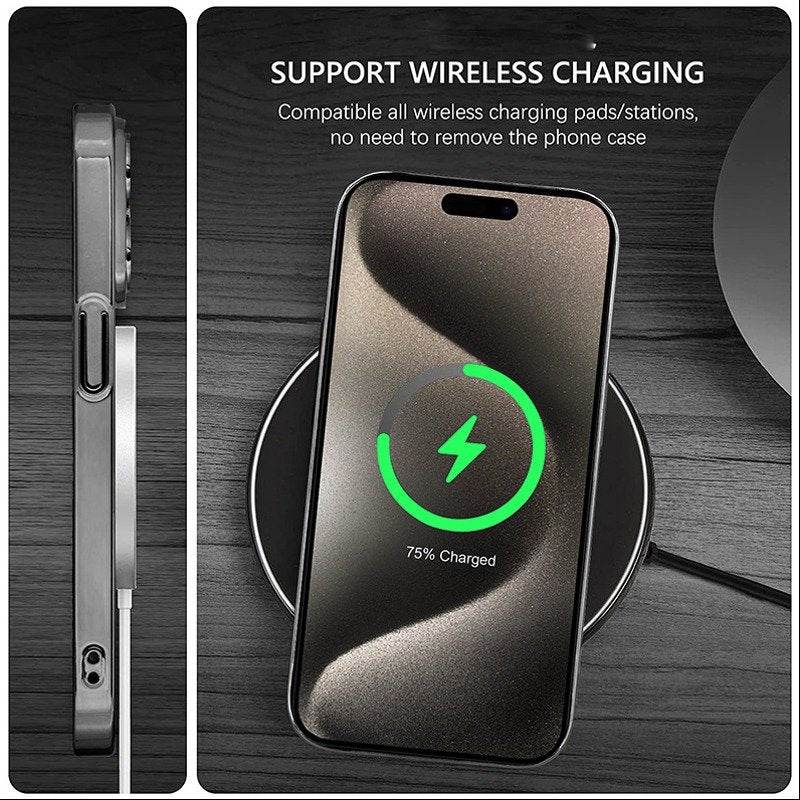 iPhone Series Premium Titanium Paint Dual Tone Case