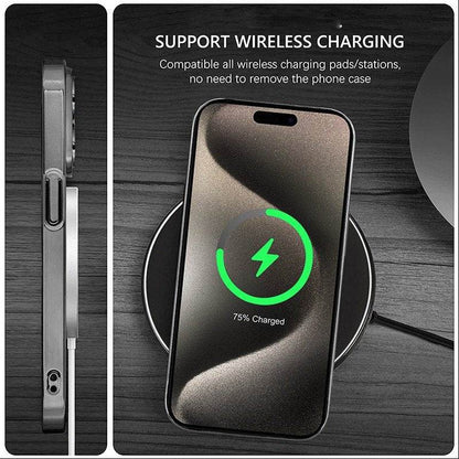 iPhone Series Premium Titanium Paint Dual Tone Case