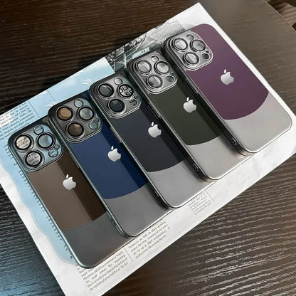 iPhone Series Premium Titanium Paint Dual Tone Case