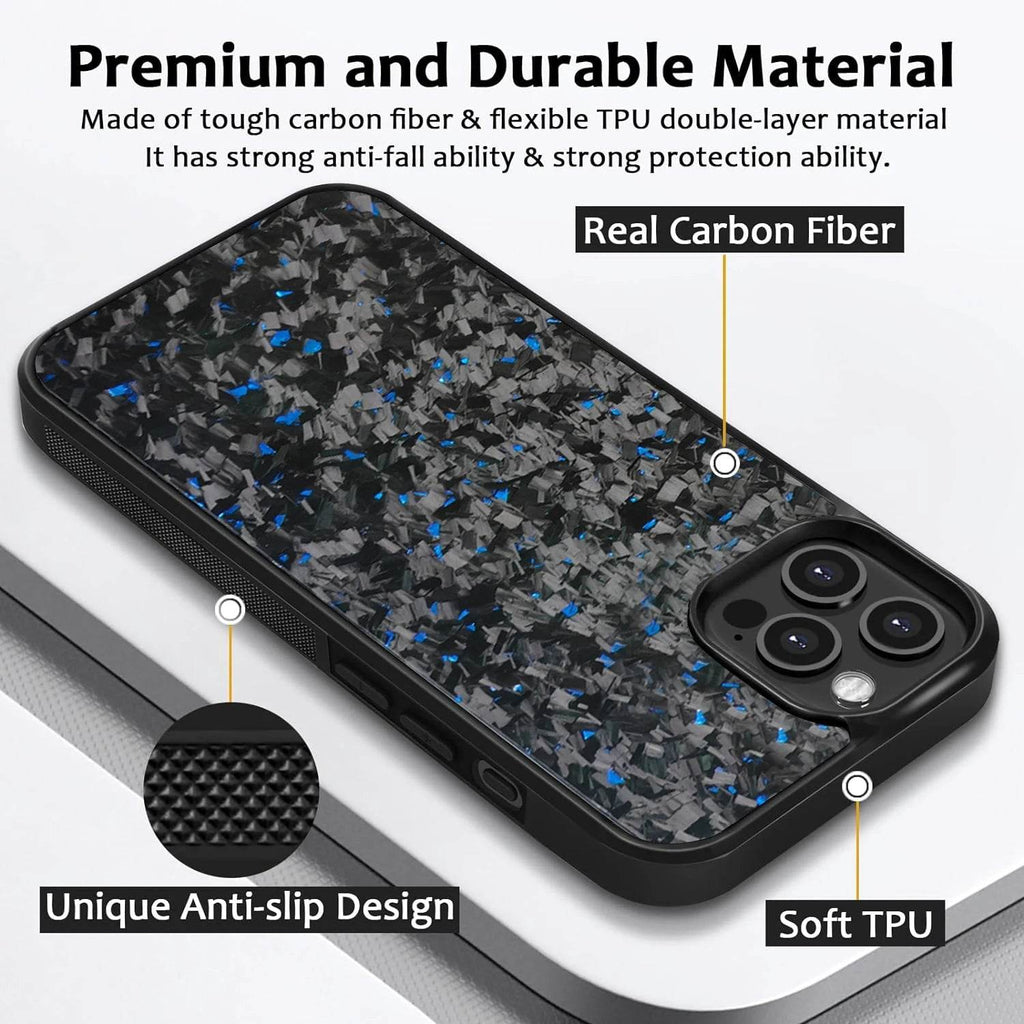 Fragmented Confetti Carbon Fiber Case - iPhone