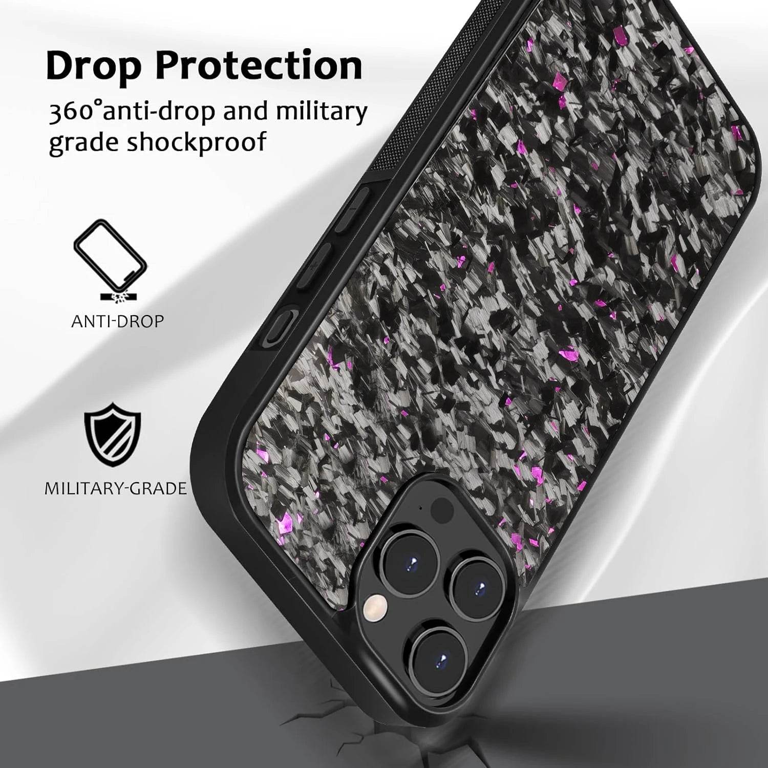 Fragmented Confetti Carbon Fiber Case - iPhone
