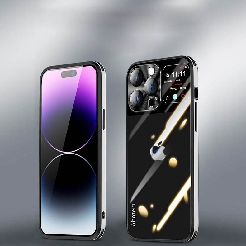 Sleek Glossy Armor Window Glass Case - iPhone