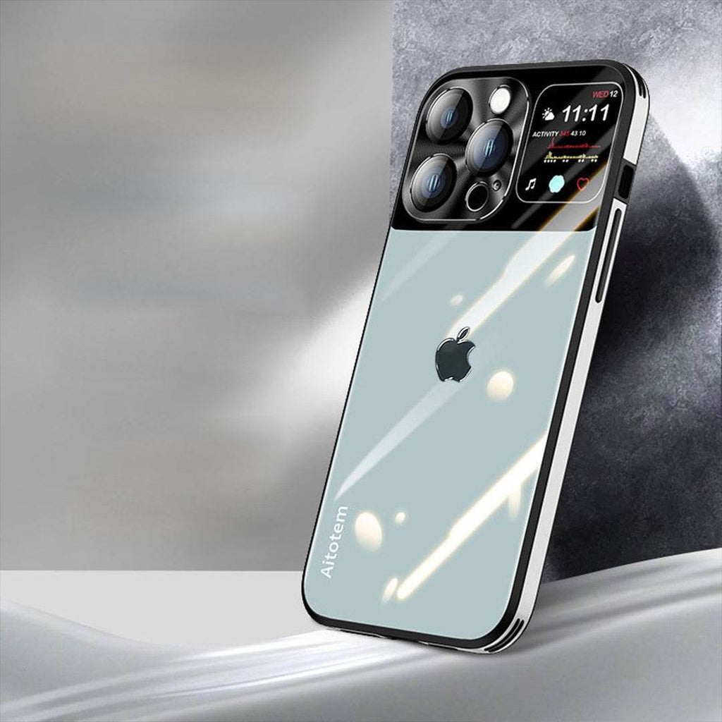 Sleek Glossy Armor Window Glass Case - iPhone