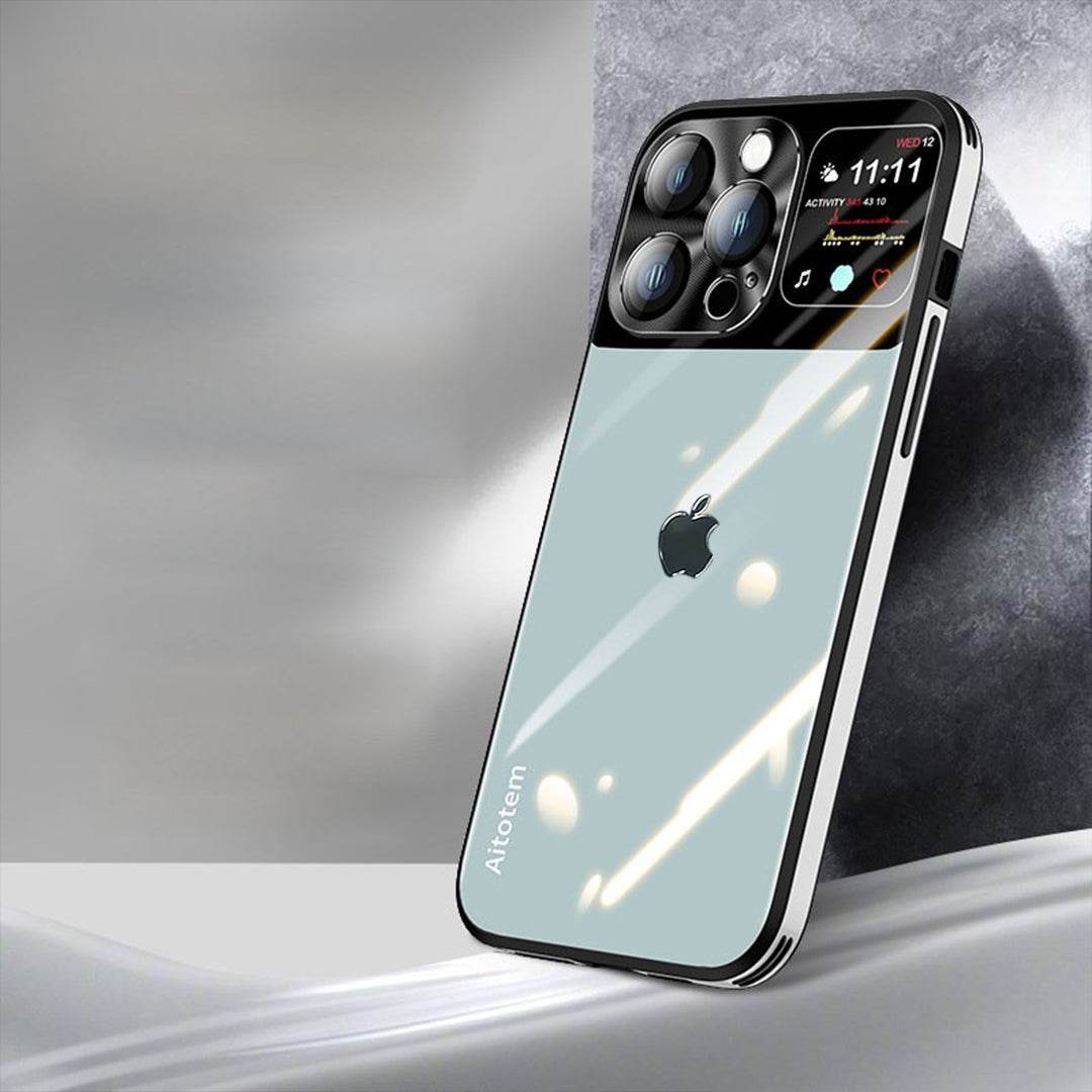 Sleek Glossy Armor Window Glass Case - iPhone