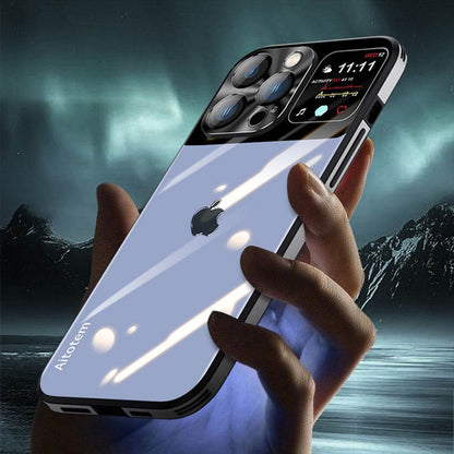 Sleek Glossy Armor Window Glass Case - iPhone