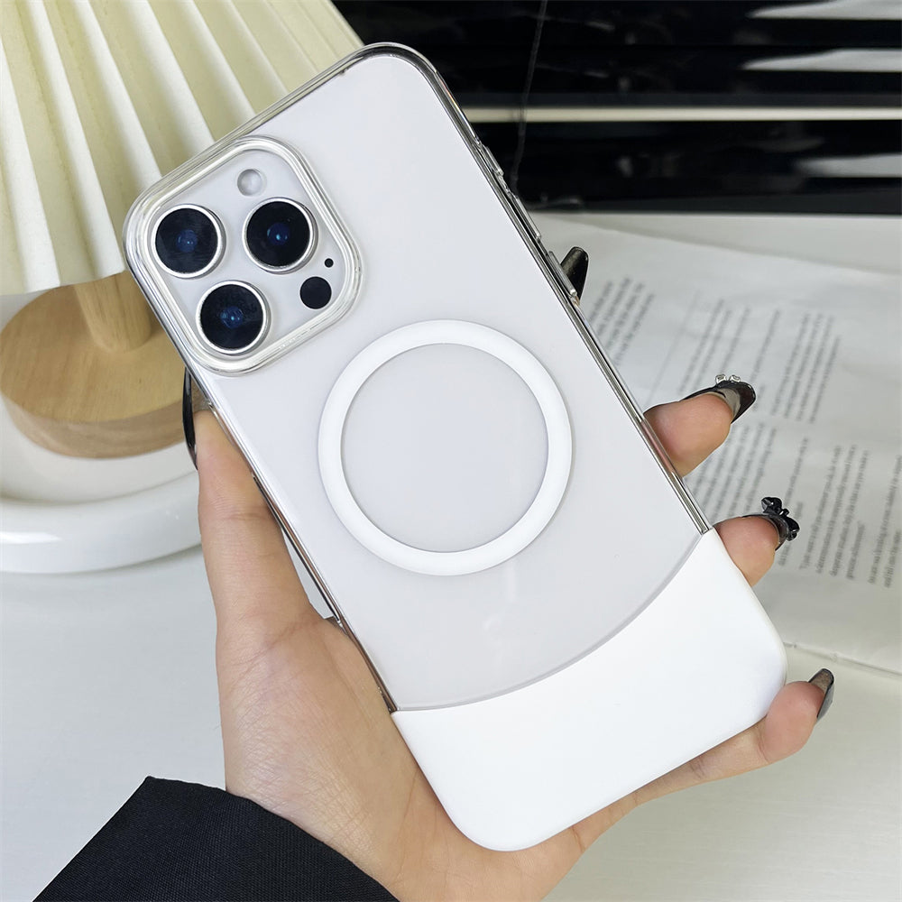 Magnetic Splicing Contrast Transparent Case - iPhone