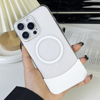 Magnetic Splicing Contrast Transparent Case - iPhone