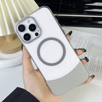 Magnetic Splicing Contrast Transparent Case - iPhone