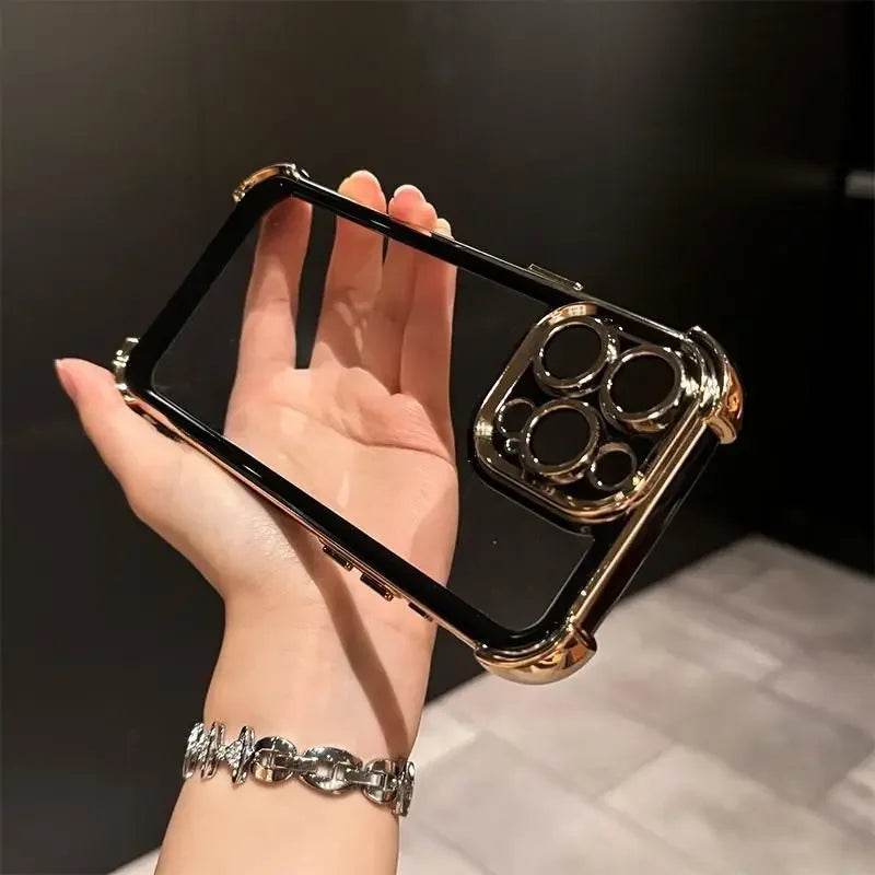 High Edge Frame Clear Shield Case - iPhone