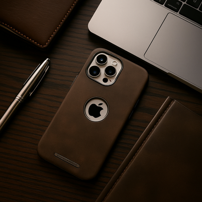 Leather Edge Logo Case - iPhone