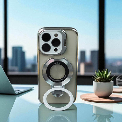 Crystal Ring Grip Lens Bracket Case - iPhone