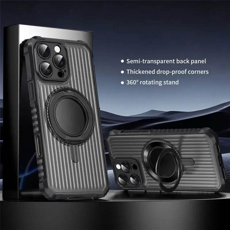 Bolt Clad Magnetic Kickstand Case