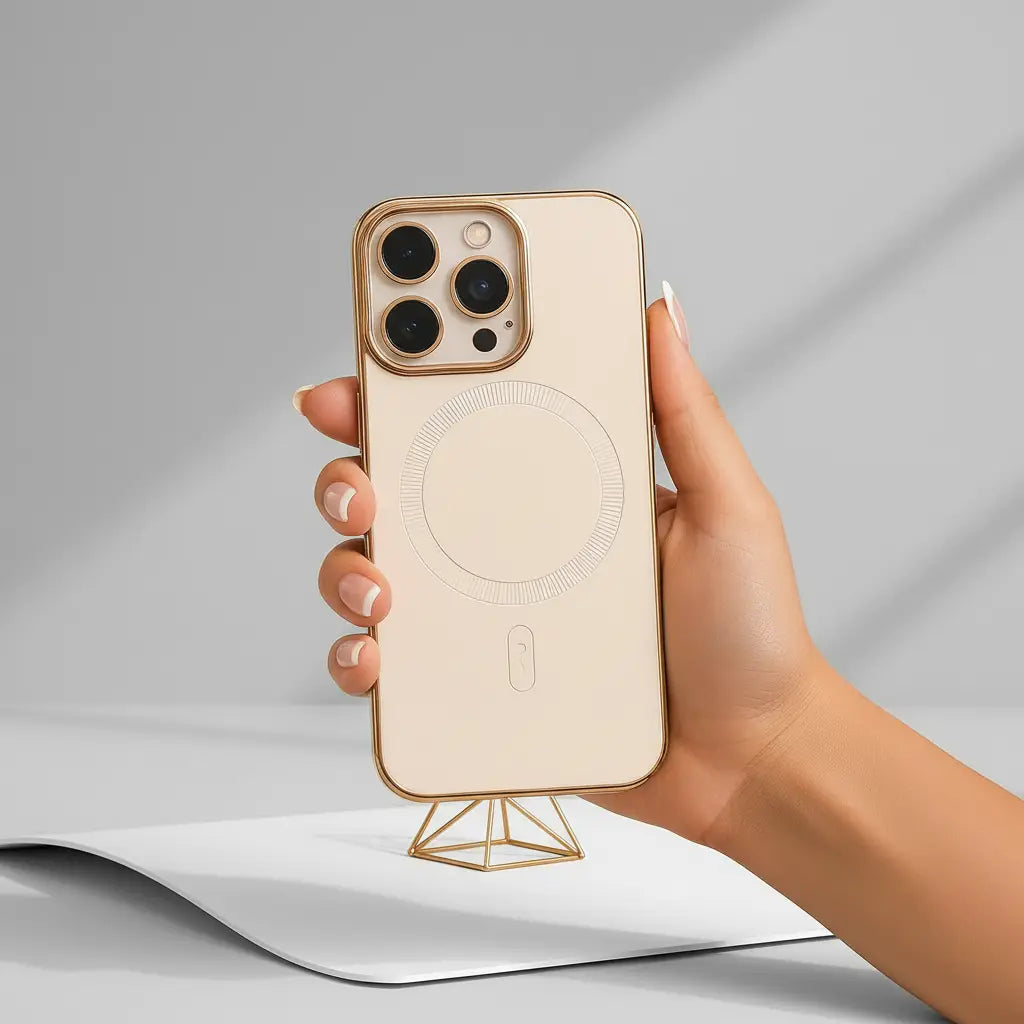 Luxury Frameless Leather MagSafe Case - iPhone