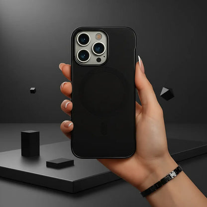 Luxury Frameless Leather MagSafe Case - iPhone
