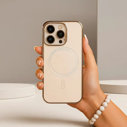 Luxury Frameless Leather MagSafe Case - iPhone