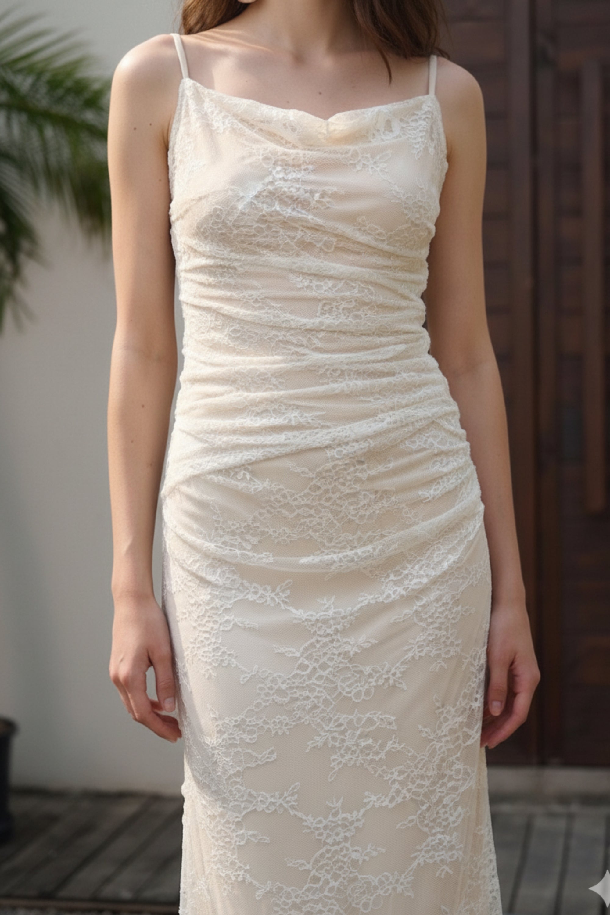 Ivory Sands Spaghetti Dress