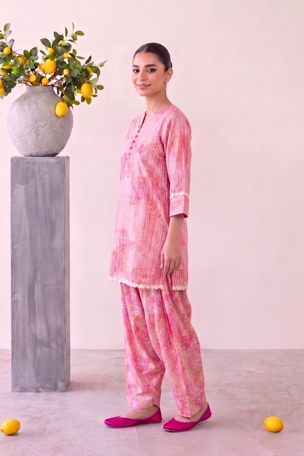 Macaron Pure Cotton Farshi Salwar Set