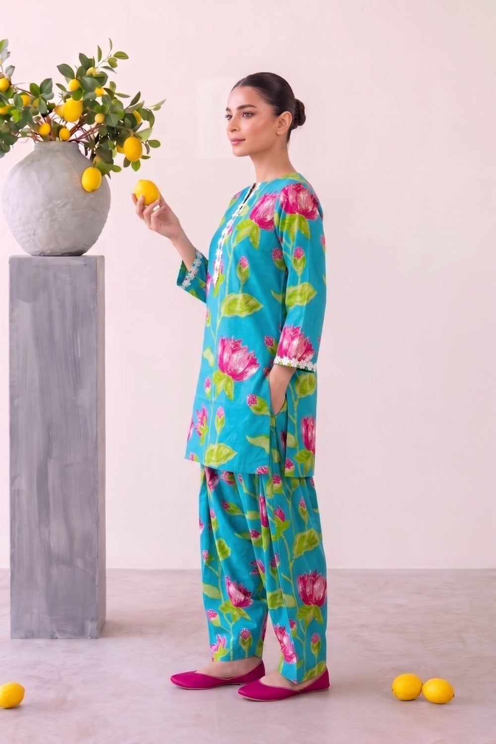 Mimosa Pure Cotton Farshi Salwar Set