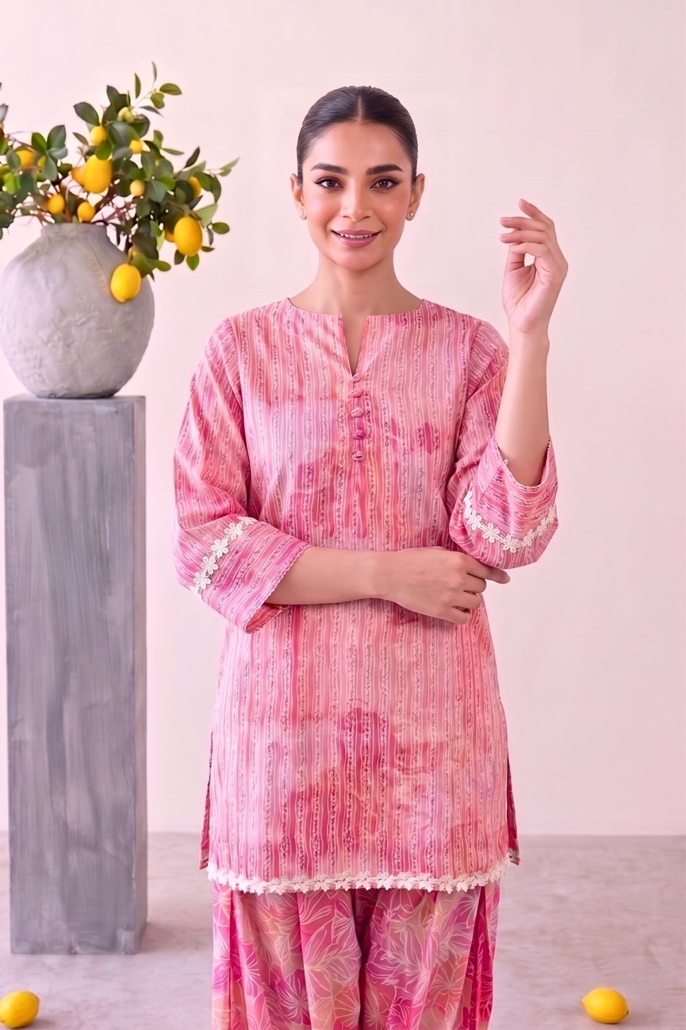 Macaron Pure Cotton Farshi Salwar Set