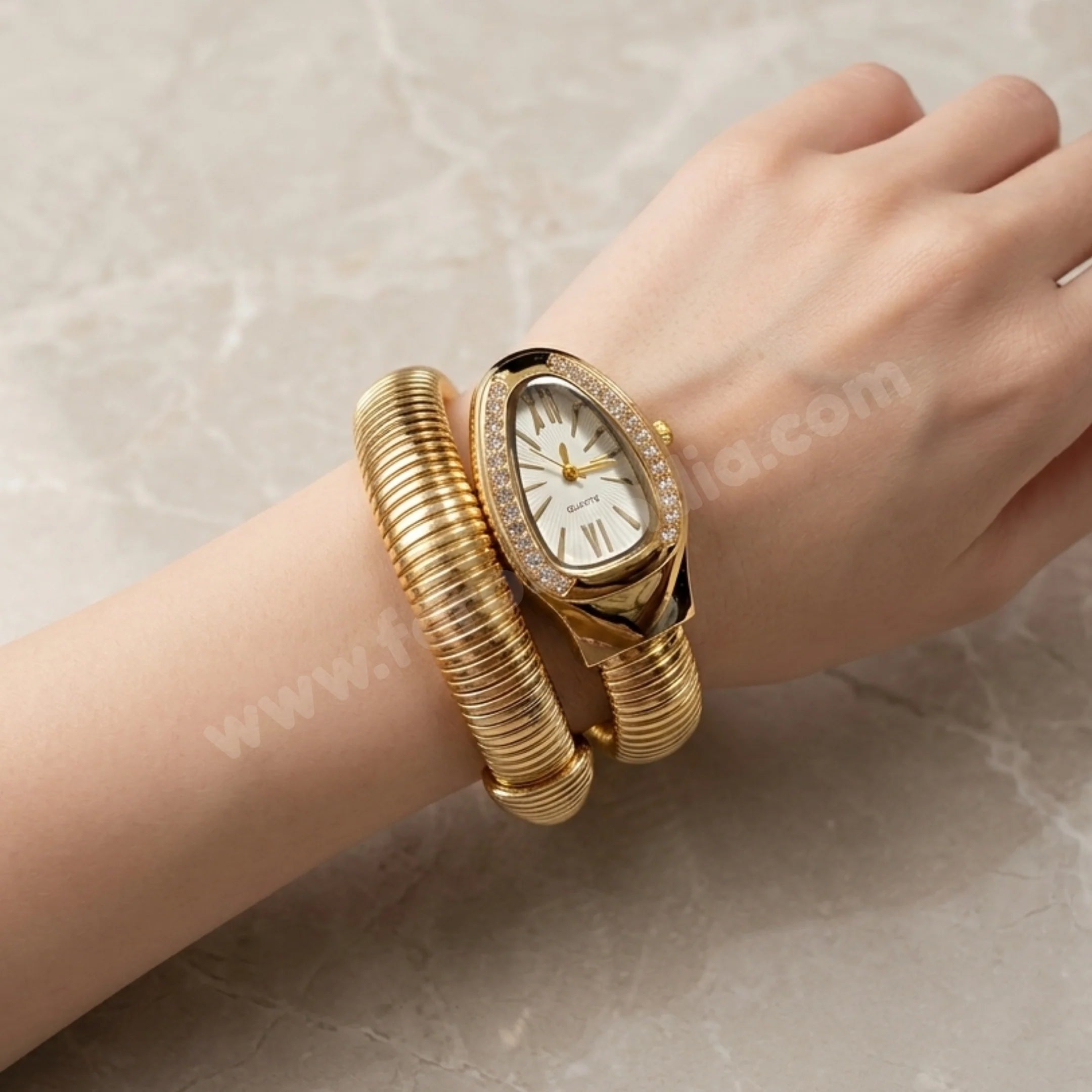 Basic White Snake Watch