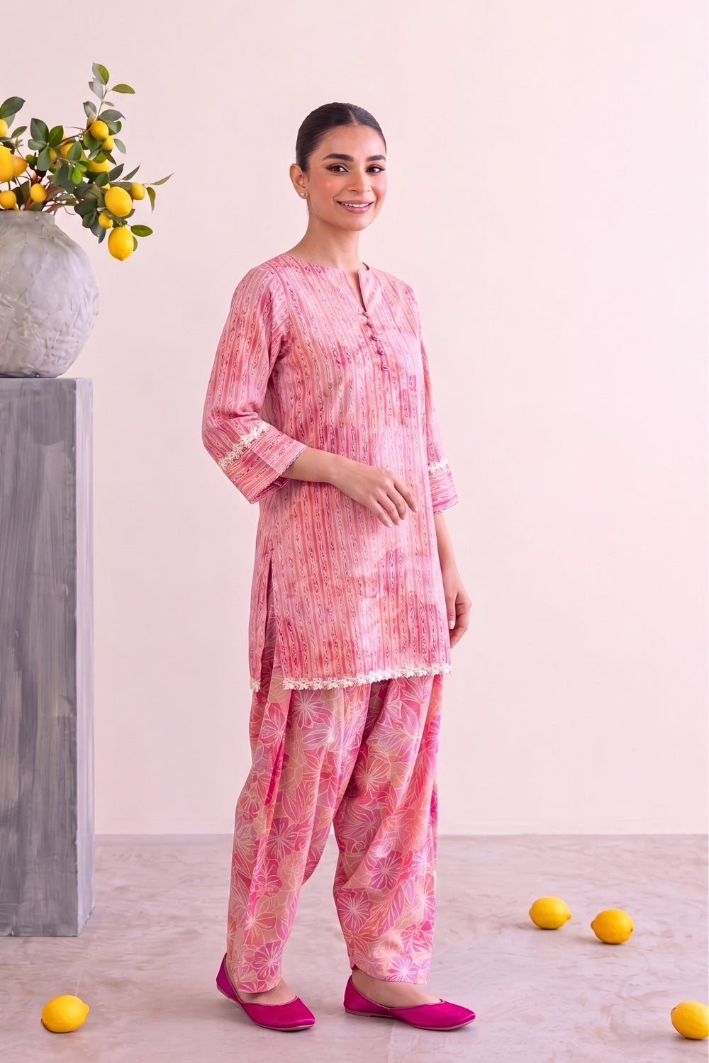 Macaron Pure Cotton Farshi Salwar Set
