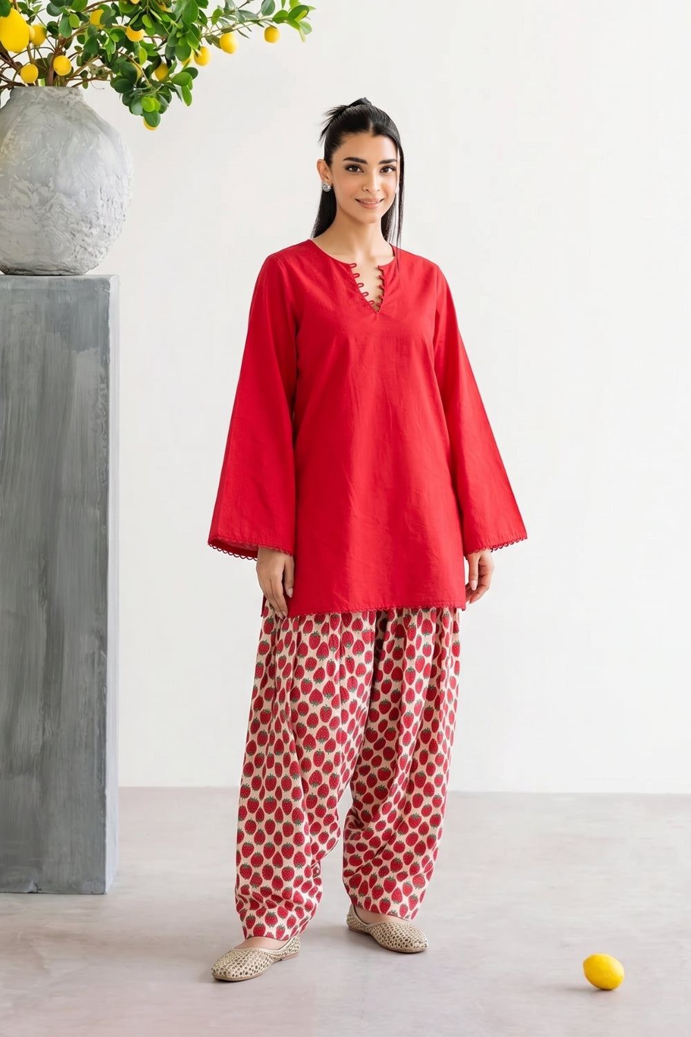 Panna Cotta Pure Cotton Farshi Salwar Set
