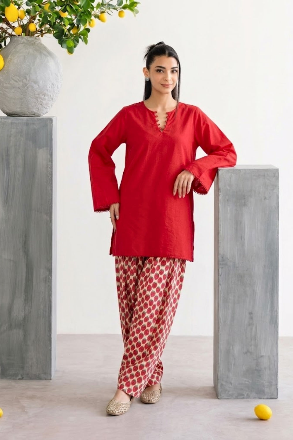 Panna Cotta Pure Cotton Farshi Salwar Set