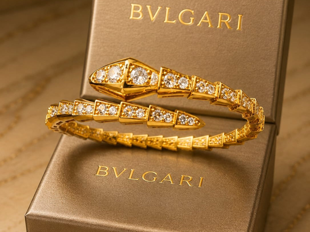 Golden Serpent Éclat Bracelet — luxury/fashion feel