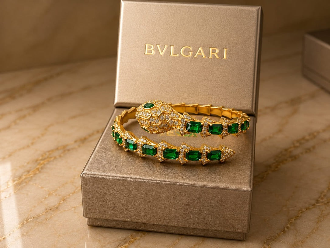 Céleste Gold Serpent Bracelet