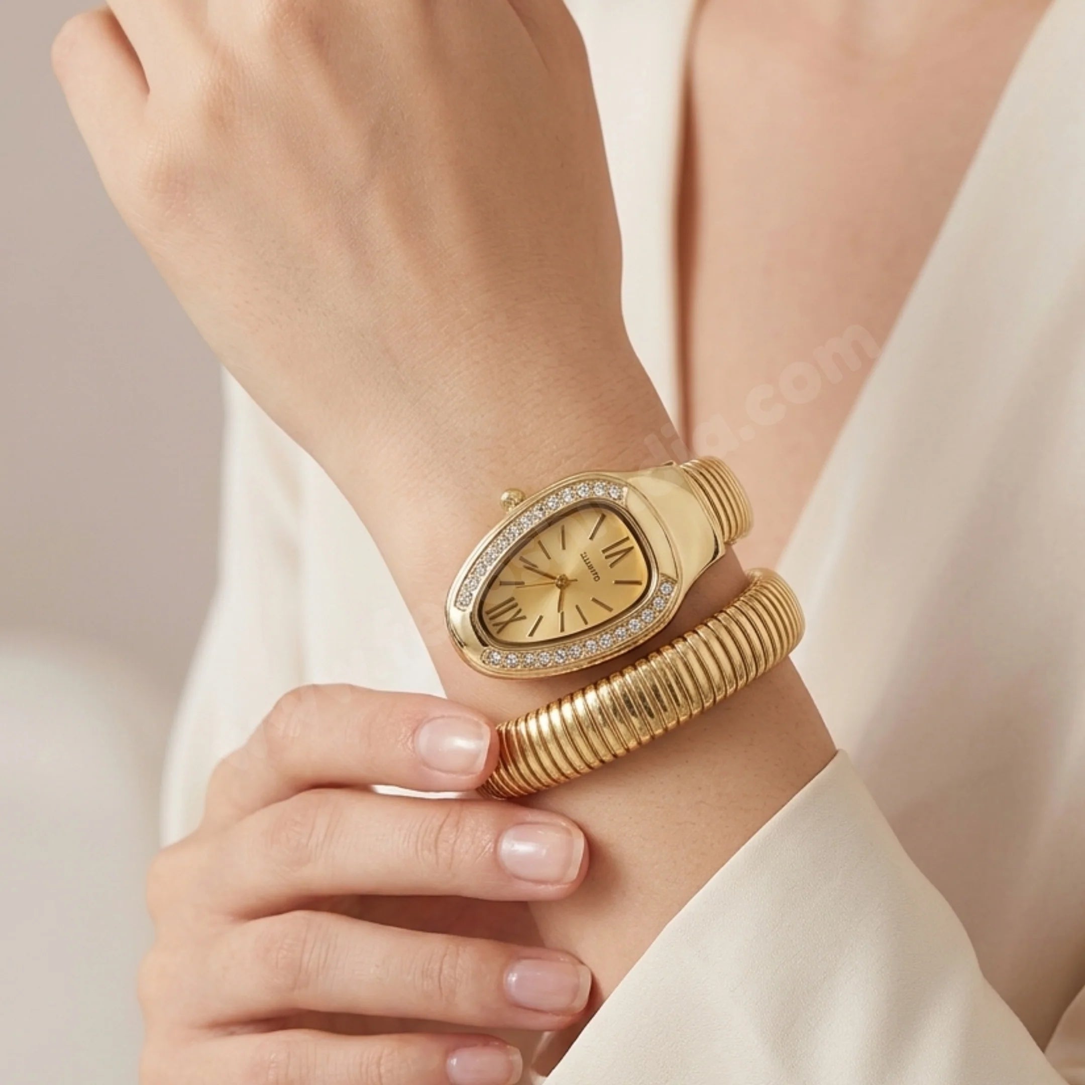 Basic Gold Snake Watch