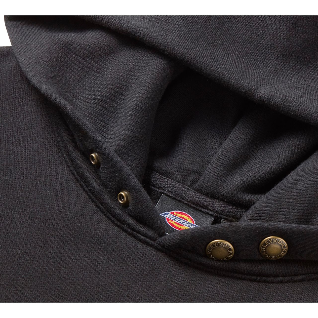 Oversized Winged Horseshoe Hoodie – Black