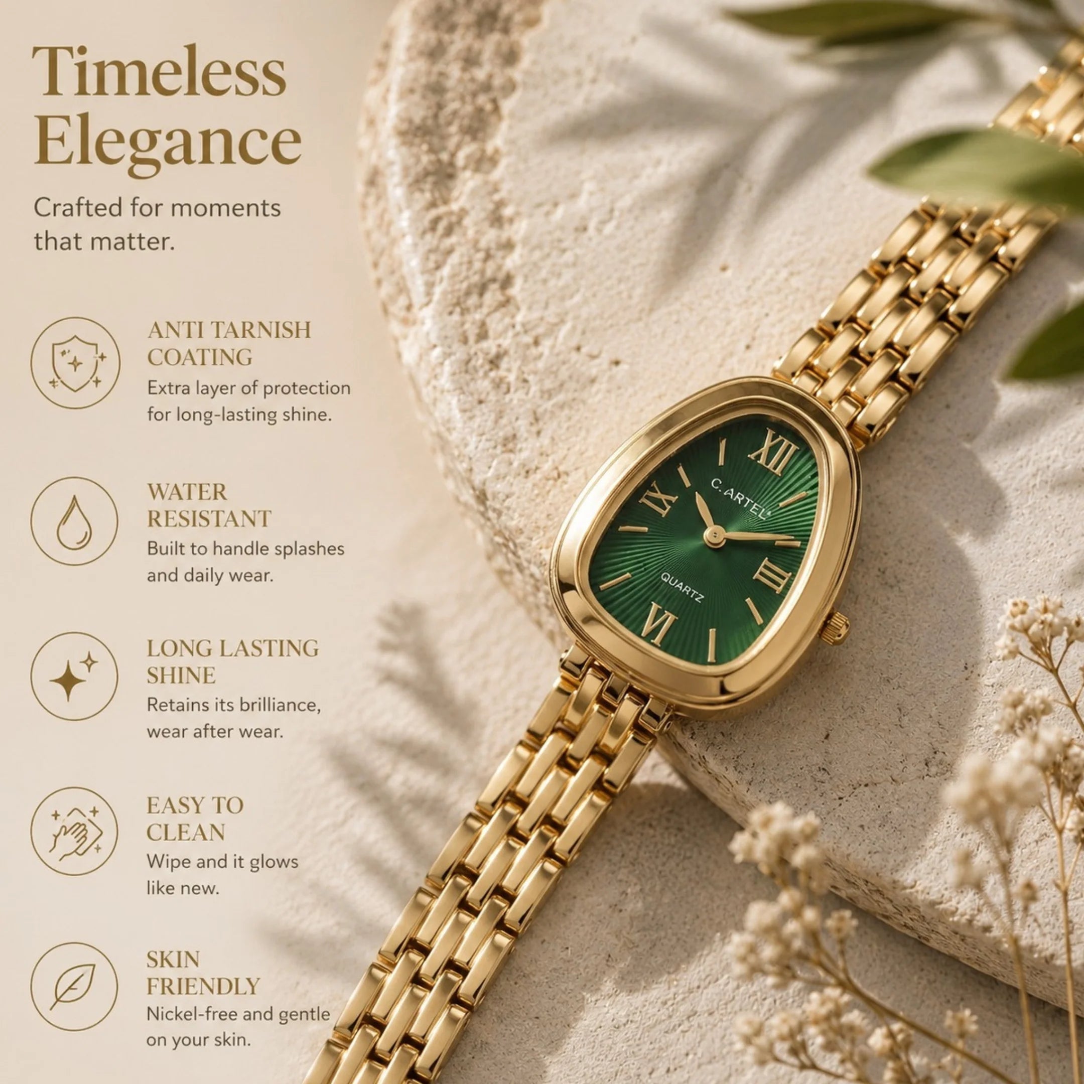Green Chain Serpenti Watch