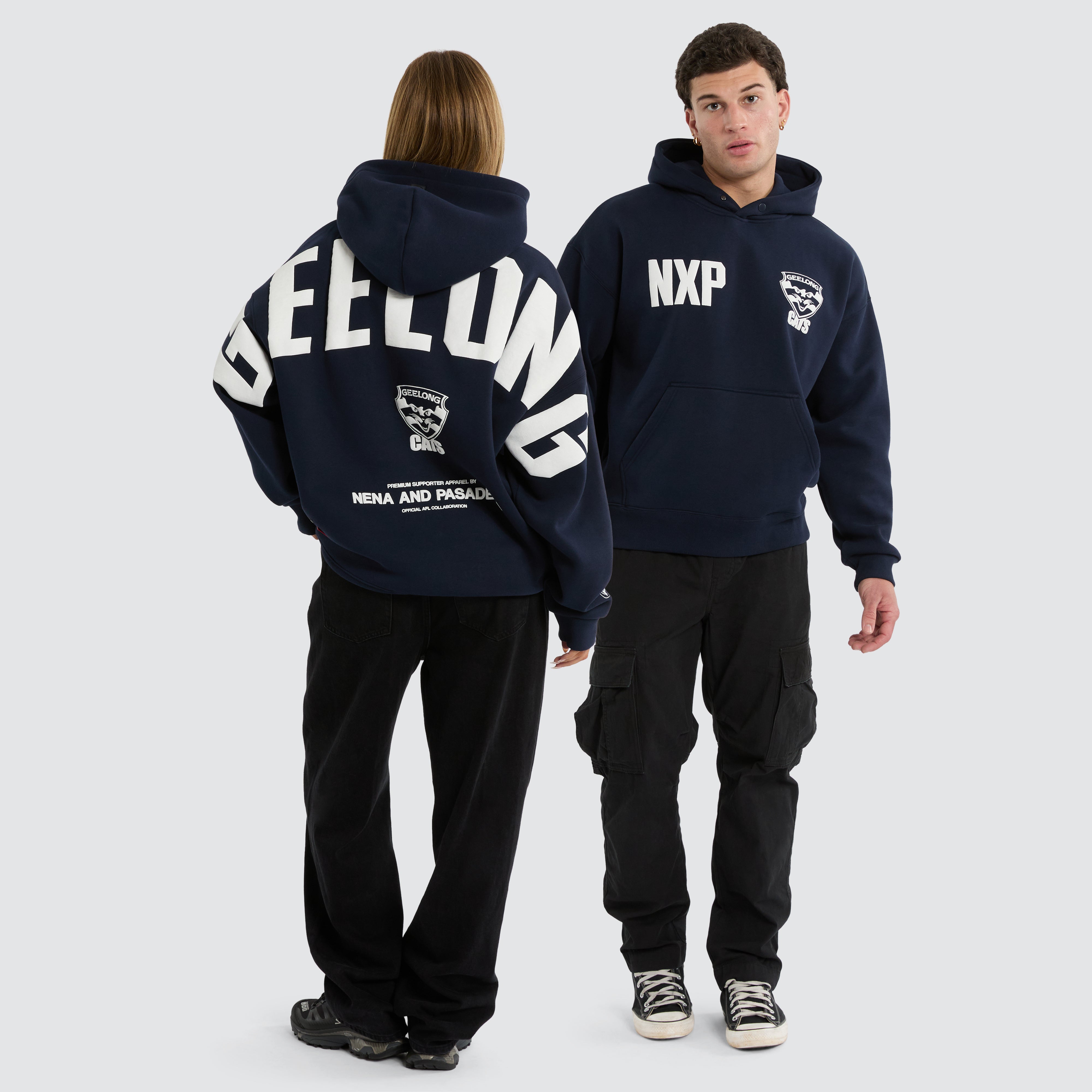 Geelong Cats AFL Top Tier Hoodie Navy
