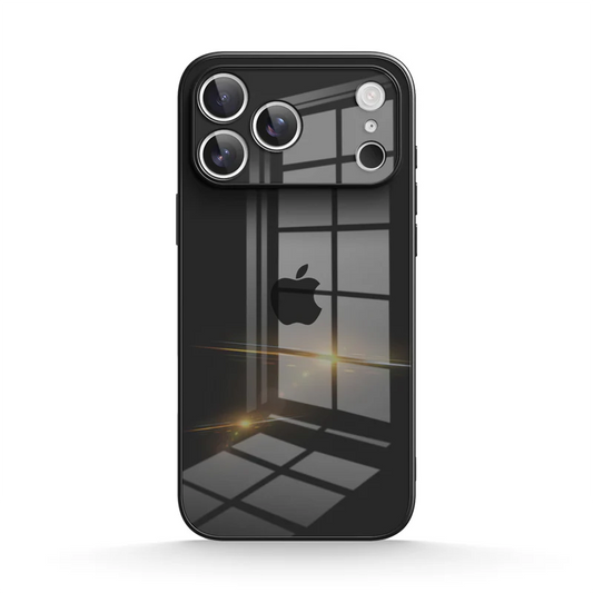 Black | Tempered Glass Phone Case