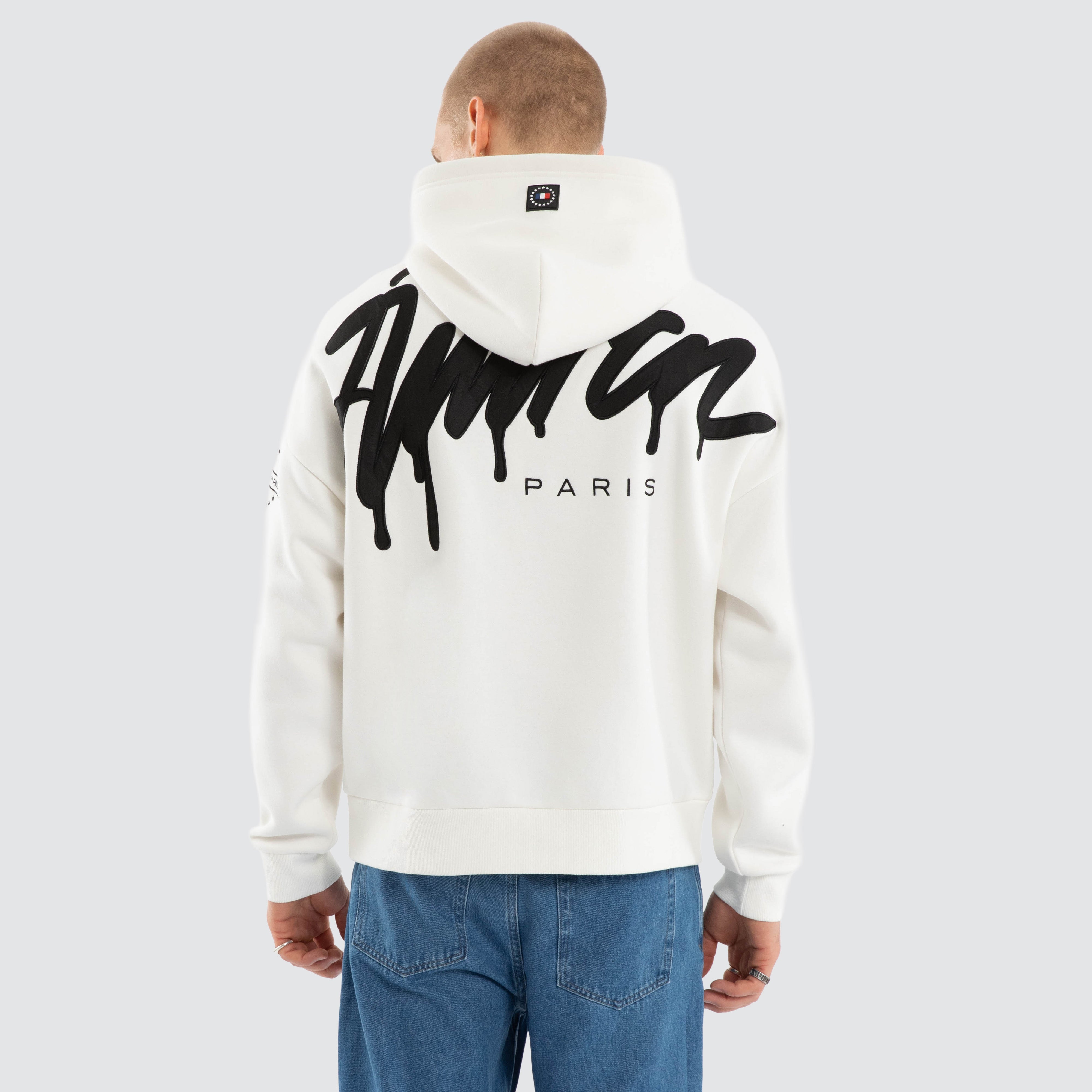 Idol Relaxed Drop Shoulder Hoodie Natural White
